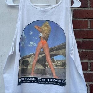Vintage 80s Sexy Wine Tank Top